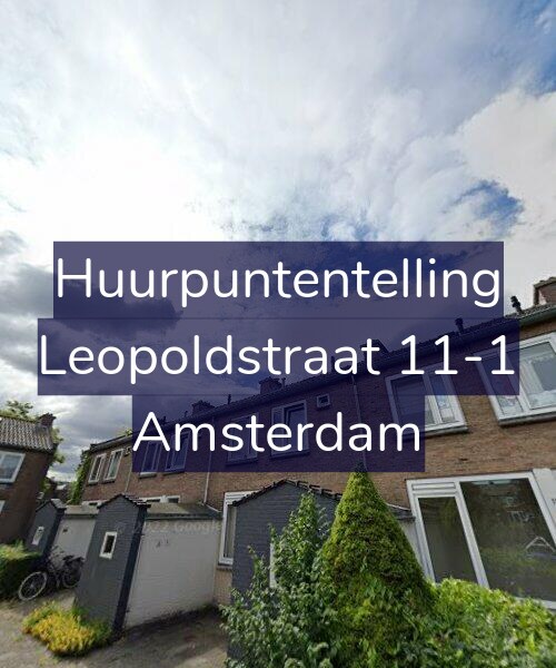 Foto gevel Huurpuntentelling voor Leopoldstraat 11-1, Amsterdam