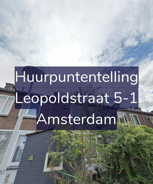 Foto gevel Huurpuntentelling voor Leopoldstraat 5-1, Amsterdam