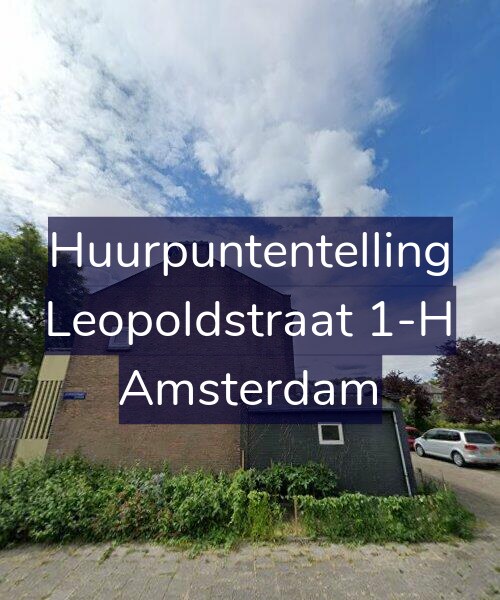 Foto gevel Huurpuntentelling voor Leopoldstraat 1-H, Amsterdam