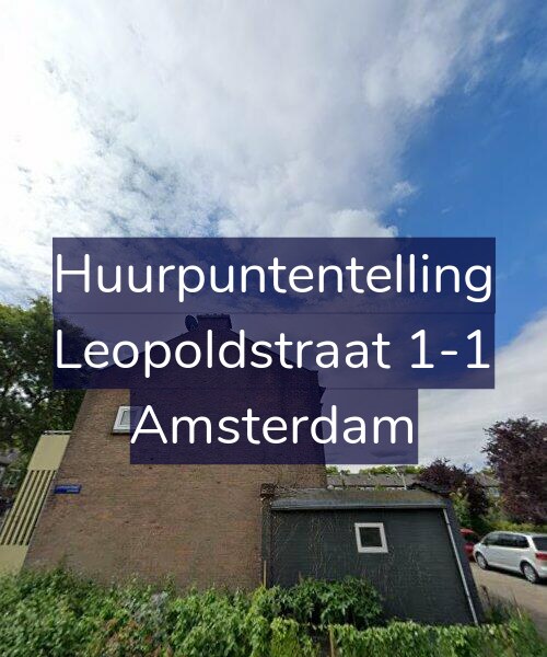 Foto gevel Huurpuntentelling voor Leopoldstraat 1-1, Amsterdam