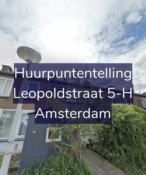 Foto gevel Huurpuntentelling voor Leopoldstraat 5-H, Amsterdam