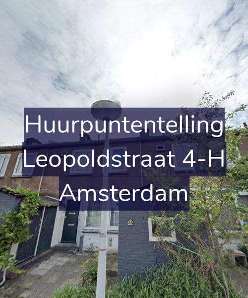 Foto gevel Huurpuntentelling voor Leopoldstraat 4-H, Amsterdam