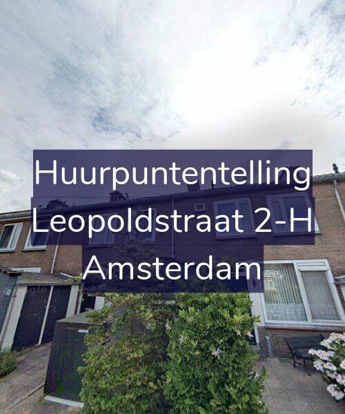 Foto gevel Huurpuntentelling voor Leopoldstraat 2-H, Amsterdam