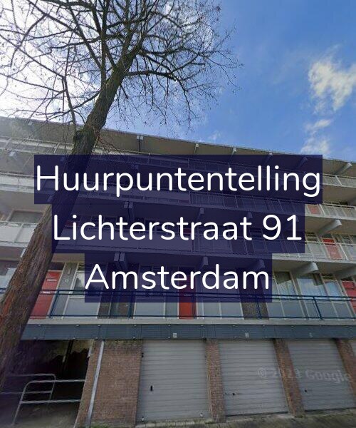 Foto gevel Huurpuntentelling voor Lichterstraat 91, Amsterdam