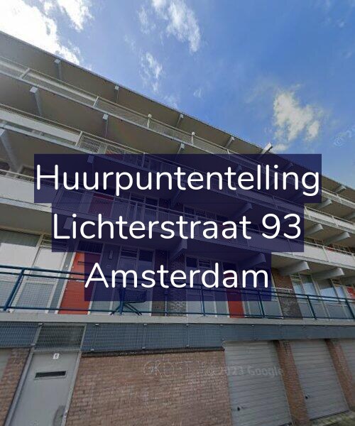 Foto gevel Huurpuntentelling voor Lichterstraat 93, Amsterdam