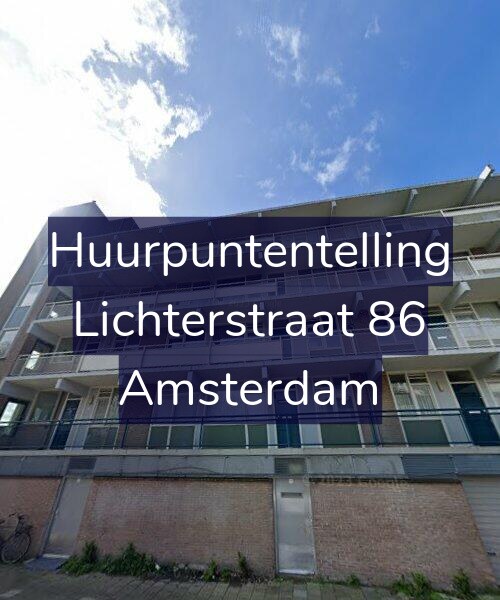 Foto gevel Huurpuntentelling voor Lichterstraat 86, Amsterdam