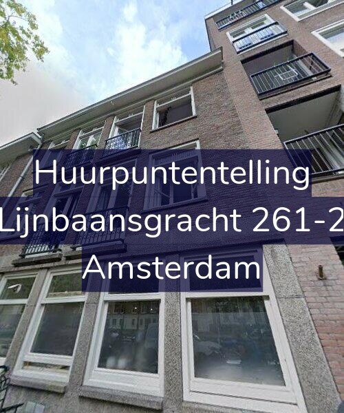 Foto gevel Huurpuntentelling voor Lijnbaansgracht 261-2, Amsterdam