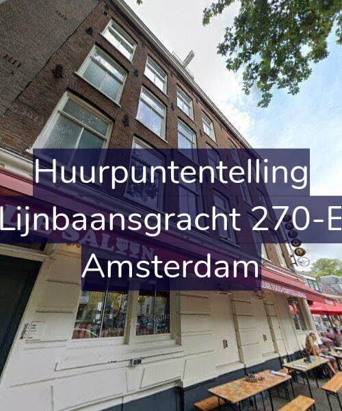 Foto gevel Huurpuntentelling voor Lijnbaansgracht 270-E, Amsterdam
