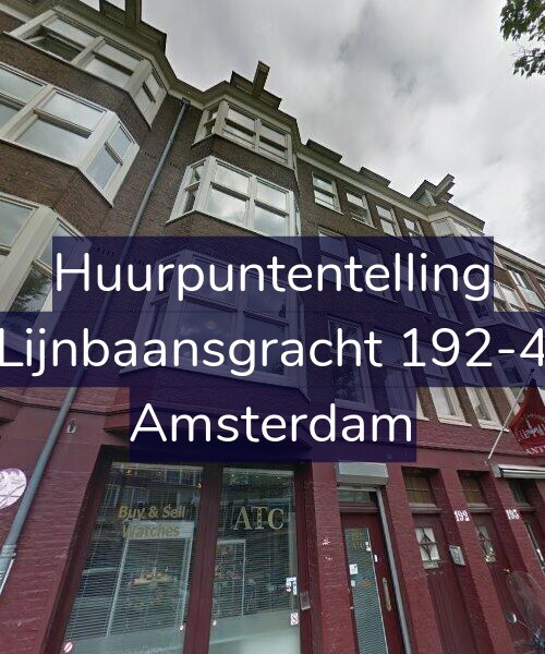 Foto gevel Huurpuntentelling voor Lijnbaansgracht 192-4, Amsterdam