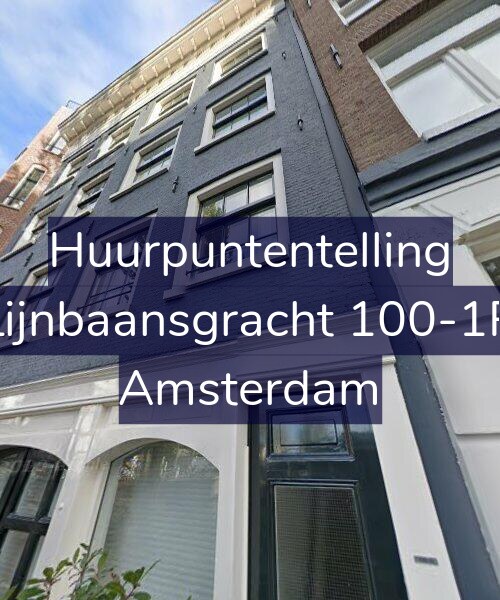 Foto gevel Huurpuntentelling voor Lijnbaansgracht 100-1R, Amsterdam