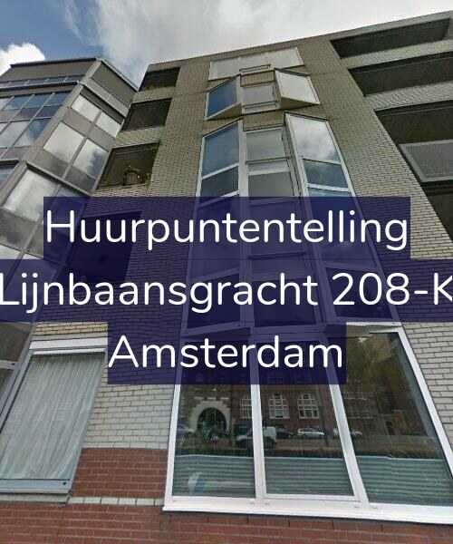Foto gevel Huurpuntentelling voor Lijnbaansgracht 208-K, Amsterdam