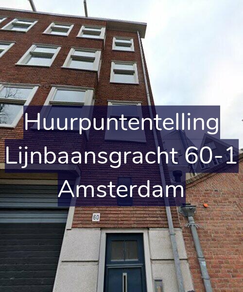 Foto gevel Huurpuntentelling voor Lijnbaansgracht 60-1, Amsterdam