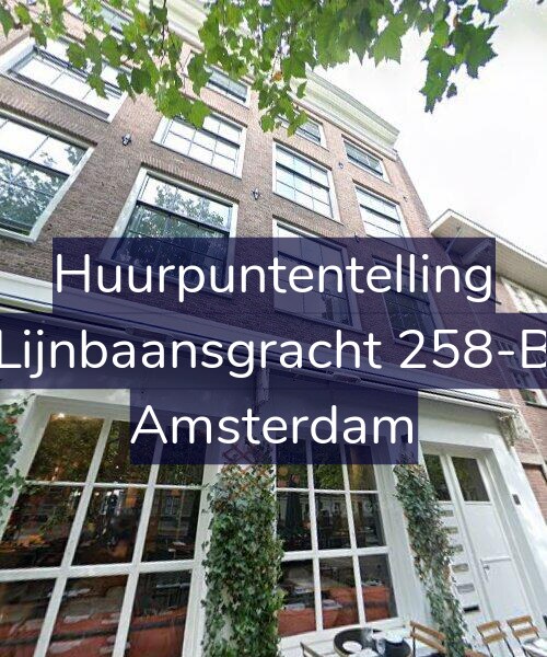 Foto gevel Huurpuntentelling voor Lijnbaansgracht 258-B, Amsterdam