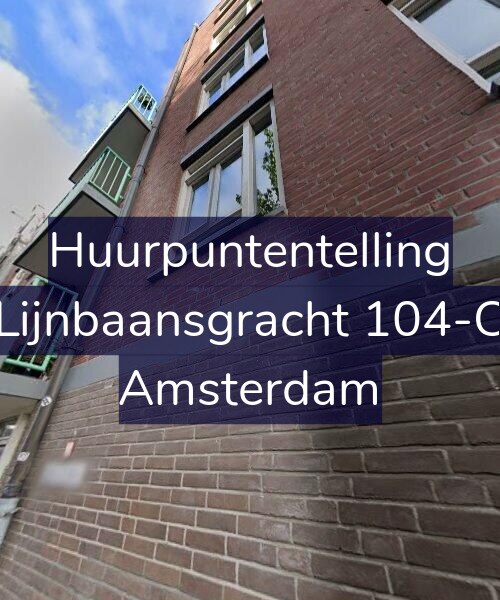 Foto gevel Huurpuntentelling voor Lijnbaansgracht 104-C, Amsterdam