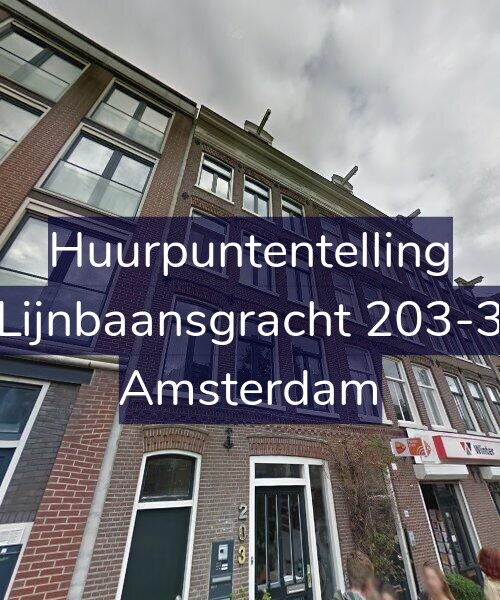 Foto gevel Huurpuntentelling voor Lijnbaansgracht 203-3, Amsterdam