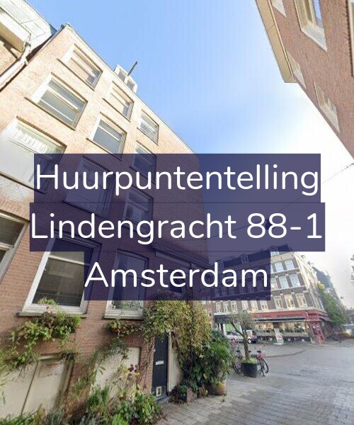 Foto gevel Huurpuntentelling voor Lindengracht 88-1, Amsterdam