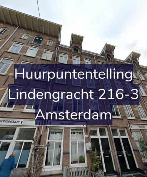 Foto gevel Huurpuntentelling voor Lindengracht 216-3, Amsterdam