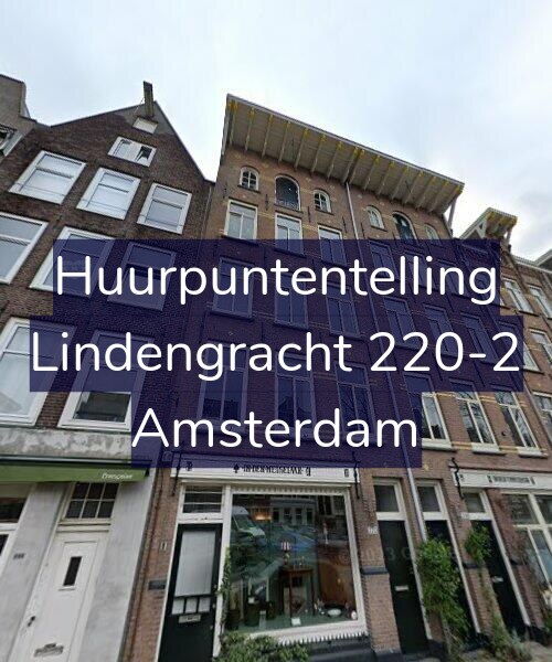 Foto gevel Huurpuntentelling voor Lindengracht 220-2, Amsterdam