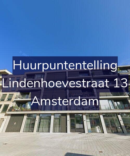 Foto gevel Huurpuntentelling voor Lindenhoevestraat 13, Amsterdam