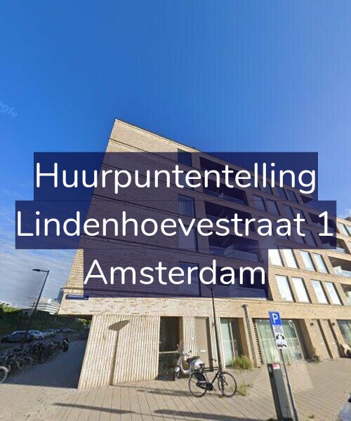 Foto gevel Huurpuntentelling voor Lindenhoevestraat 1, Amsterdam