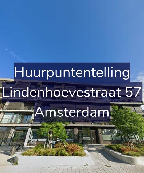 Foto gevel Huurpuntentelling voor Lindenhoevestraat 57, Amsterdam