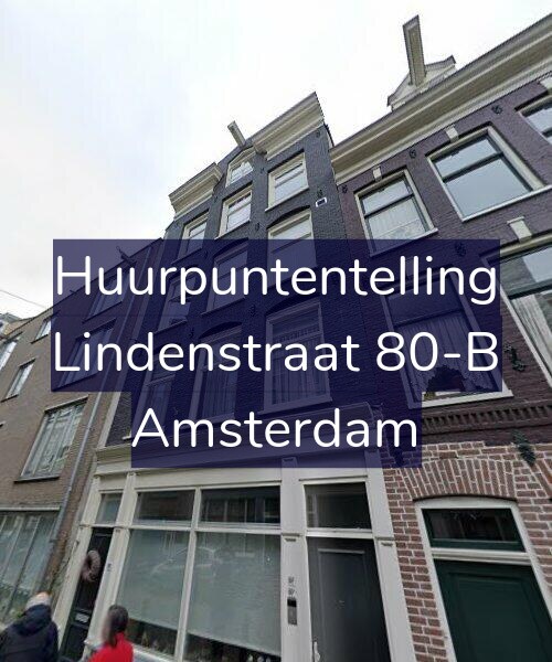 Foto gevel Huurpuntentelling voor Lindenstraat 80-B, Amsterdam