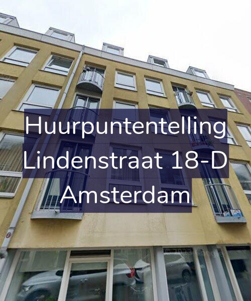 Foto gevel Huurpuntentelling voor Lindenstraat 18-D, Amsterdam