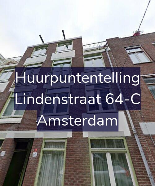 Foto gevel Huurpuntentelling voor Lindenstraat 64-C, Amsterdam
