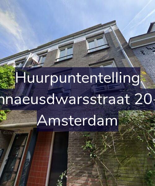 Foto gevel Huurpuntentelling voor Linnaeusdwarsstraat 20-D, Amsterdam