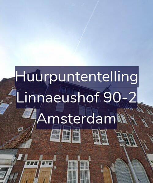 Foto gevel Huurpuntentelling voor Linnaeushof 90-2, Amsterdam