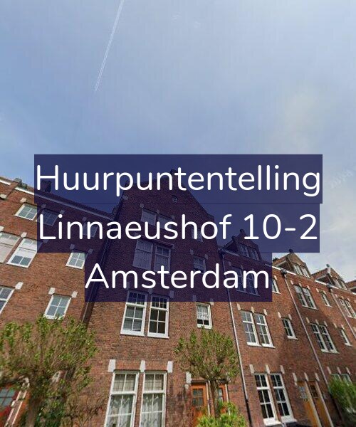 Foto gevel Huurpuntentelling voor Linnaeushof 10-2, Amsterdam