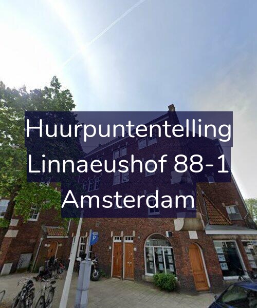 Foto gevel Huurpuntentelling voor Linnaeushof 88-1, Amsterdam