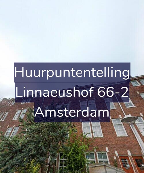Foto gevel Huurpuntentelling voor Linnaeushof 66-2, Amsterdam