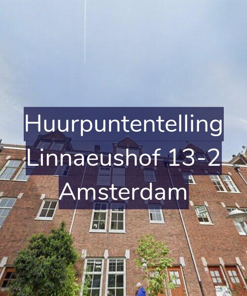 Foto gevel Huurpuntentelling voor Linnaeushof 13-2, Amsterdam