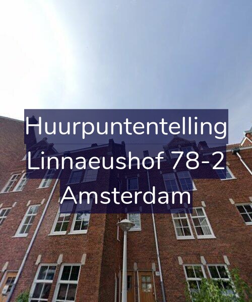 Foto gevel Huurpuntentelling voor Linnaeushof 78-2, Amsterdam