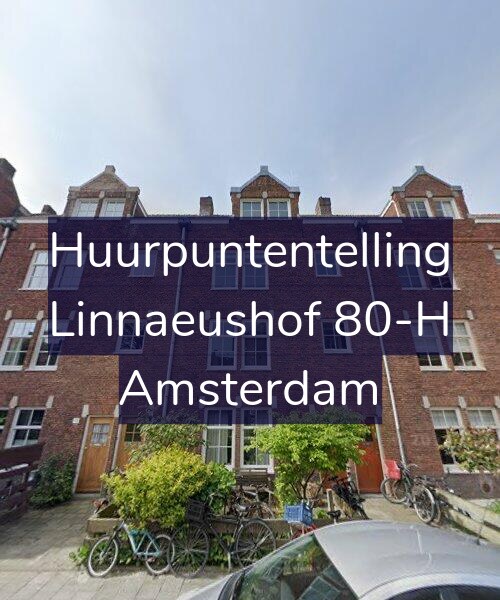 Foto gevel Huurpuntentelling voor Linnaeushof 80-H, Amsterdam