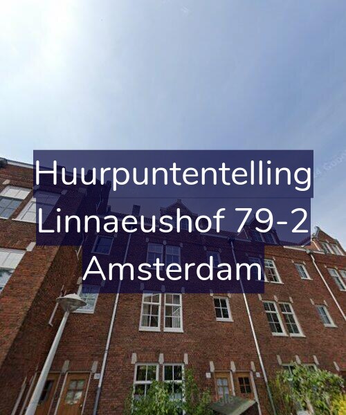 Foto gevel Huurpuntentelling voor Linnaeushof 79-2, Amsterdam