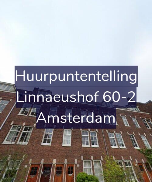 Foto gevel Huurpuntentelling voor Linnaeushof 60-2, Amsterdam