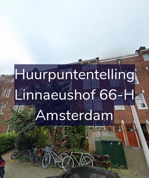 Foto gevel Huurpuntentelling voor Linnaeushof 66-H, Amsterdam