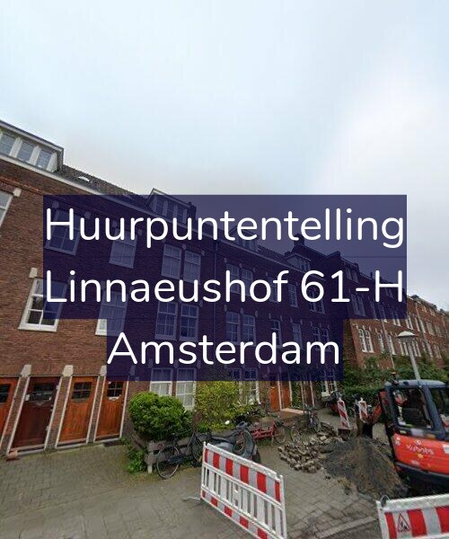 Foto gevel Huurpuntentelling voor Linnaeushof 61-H, Amsterdam