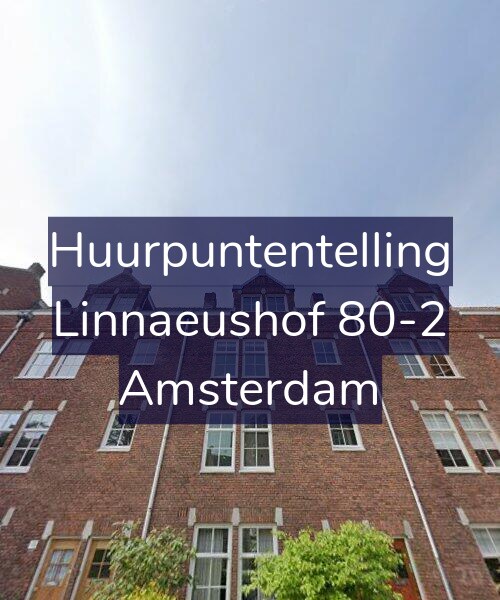 Foto gevel Huurpuntentelling voor Linnaeushof 80-2, Amsterdam