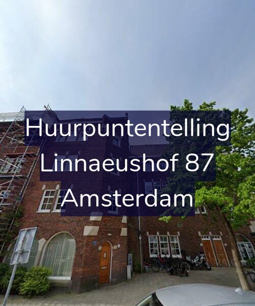 Foto gevel Huurpuntentelling voor Linnaeushof 87, Amsterdam