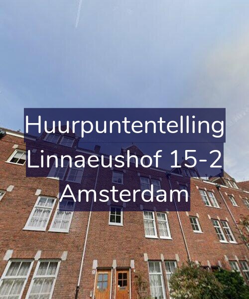 Foto gevel Huurpuntentelling voor Linnaeushof 15-2, Amsterdam