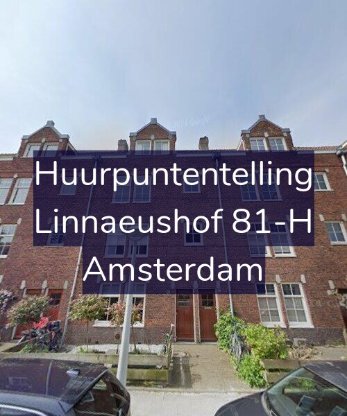 Foto gevel Huurpuntentelling voor Linnaeushof 81-H, Amsterdam