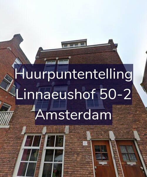 Foto gevel Huurpuntentelling voor Linnaeushof 50-2, Amsterdam