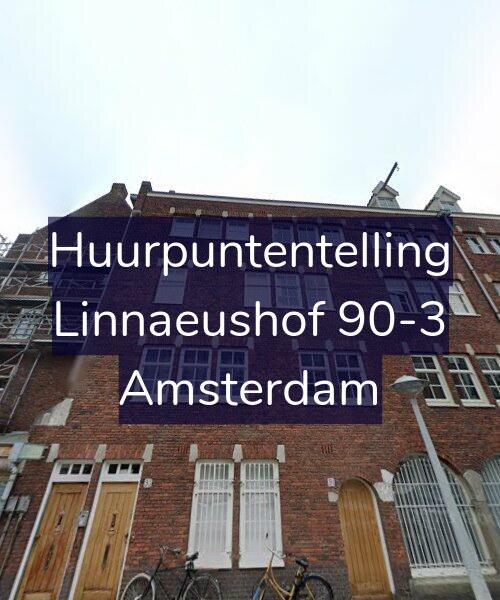 Foto gevel Huurpuntentelling voor Linnaeushof 90-3, Amsterdam