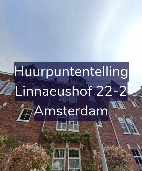 Foto gevel Huurpuntentelling voor Linnaeushof 22-2, Amsterdam