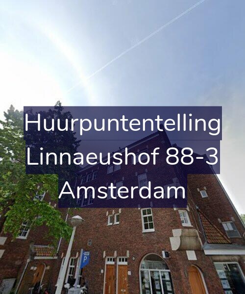 Foto gevel Huurpuntentelling voor Linnaeushof 88-3, Amsterdam