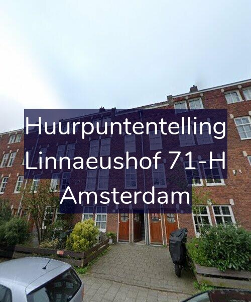 Foto gevel Huurpuntentelling voor Linnaeushof 71-H, Amsterdam