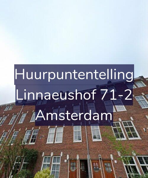 Foto gevel Huurpuntentelling voor Linnaeushof 71-2, Amsterdam